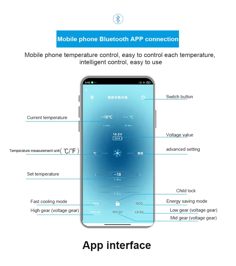 35L/45L/55L Alpicool Car Refrigerator Portable Fridge Double Door Cooler Freezer 12V 24V 220V Outdoor Home Use Camping Travel