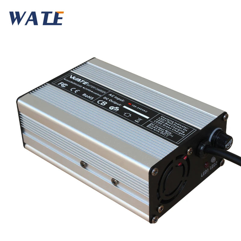 54.6V 5A Charger Smart Aluminum Case Is Suitable For 13S 48V Li-ion Lipo Battery  Fast Charger