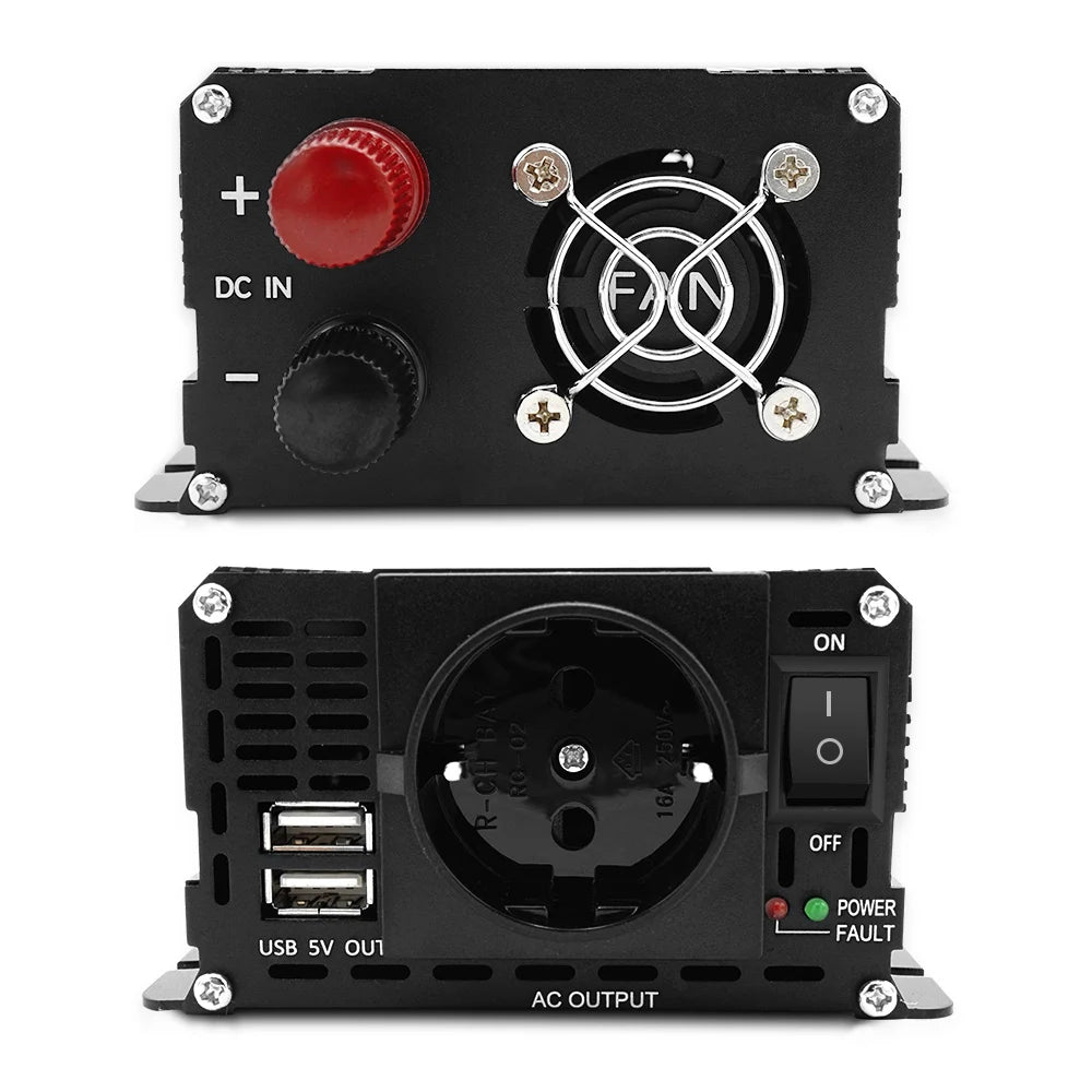 Car Inverter 12V 220V Power 500W/1500W/2000W/2600W/3000W Converter EU Socket 12 Volts auto Inversor12v 220 v Transformer Solar