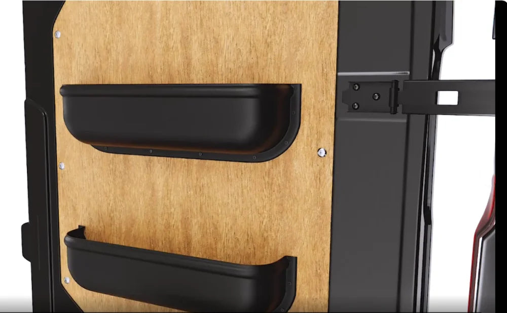 2PCS Caravan Door Storage Boxwaterproof Camper Storage Universal Fit Tool Storage Van Racking Ratchet Strap Caravan Accessories