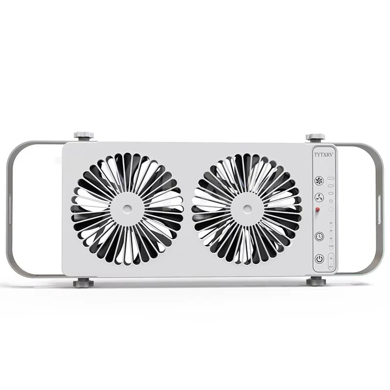 TYTXRV RV Camper Accessories 12V White/Black Waterproof Ventilation Cooling Fan