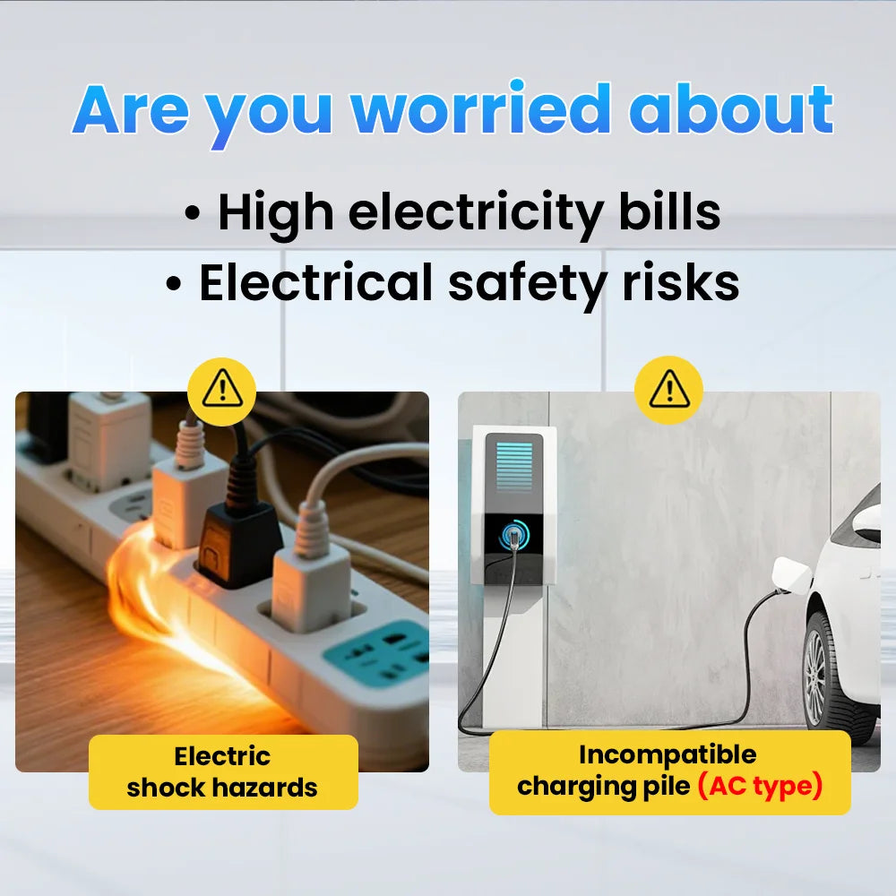 RCCB RCD DC Electric Vehicle EV Charging Pile Residual Current breaker  2P 63A 30mA Type B 10KA  Din Rail Earth Leakage TONGOU