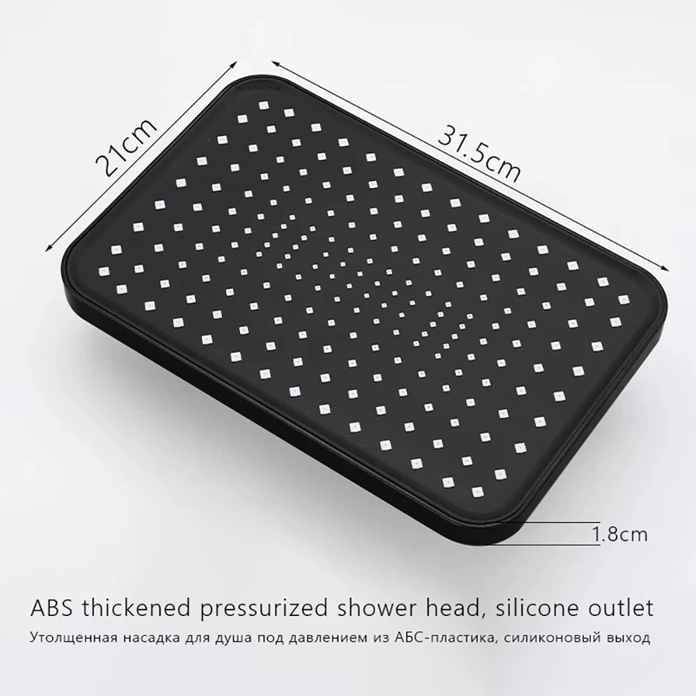 Split Shower Column Set Bathroom Faucet Single Cold Mixer Water Tap System Bathtub Taps Rainfall Shower Head Accessories Adapter