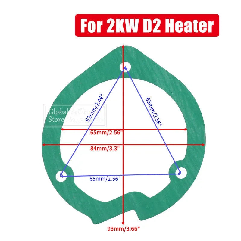 1/5/10x Burner Gasket Blower Motor Gasket For Eberspacher 2KW/5KW Diesel Parking Heater D2/D4/D4S Combustion Chambe