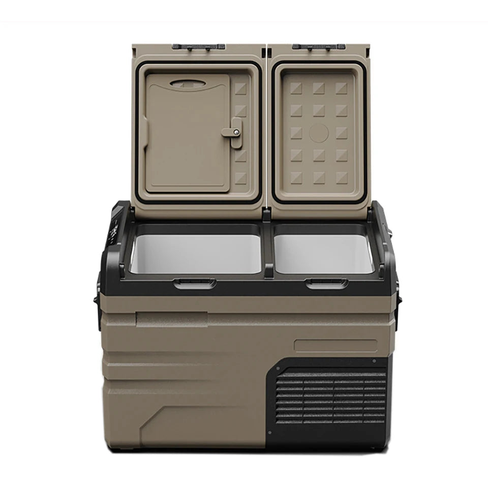 35L/45L/55L Alpicool Car Refrigerator Portable Fridge Double Door Cooler Freezer 12V 24V 220V Outdoor Home Use Camping Travel