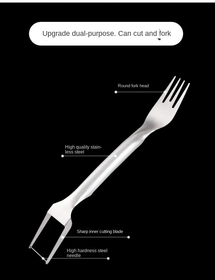 Stainless Steel Watermelon Cutter, Fancy Cutting Slicer, Kitchen Multifunctional Fruit Fork, MangoTool,Home Gadgets