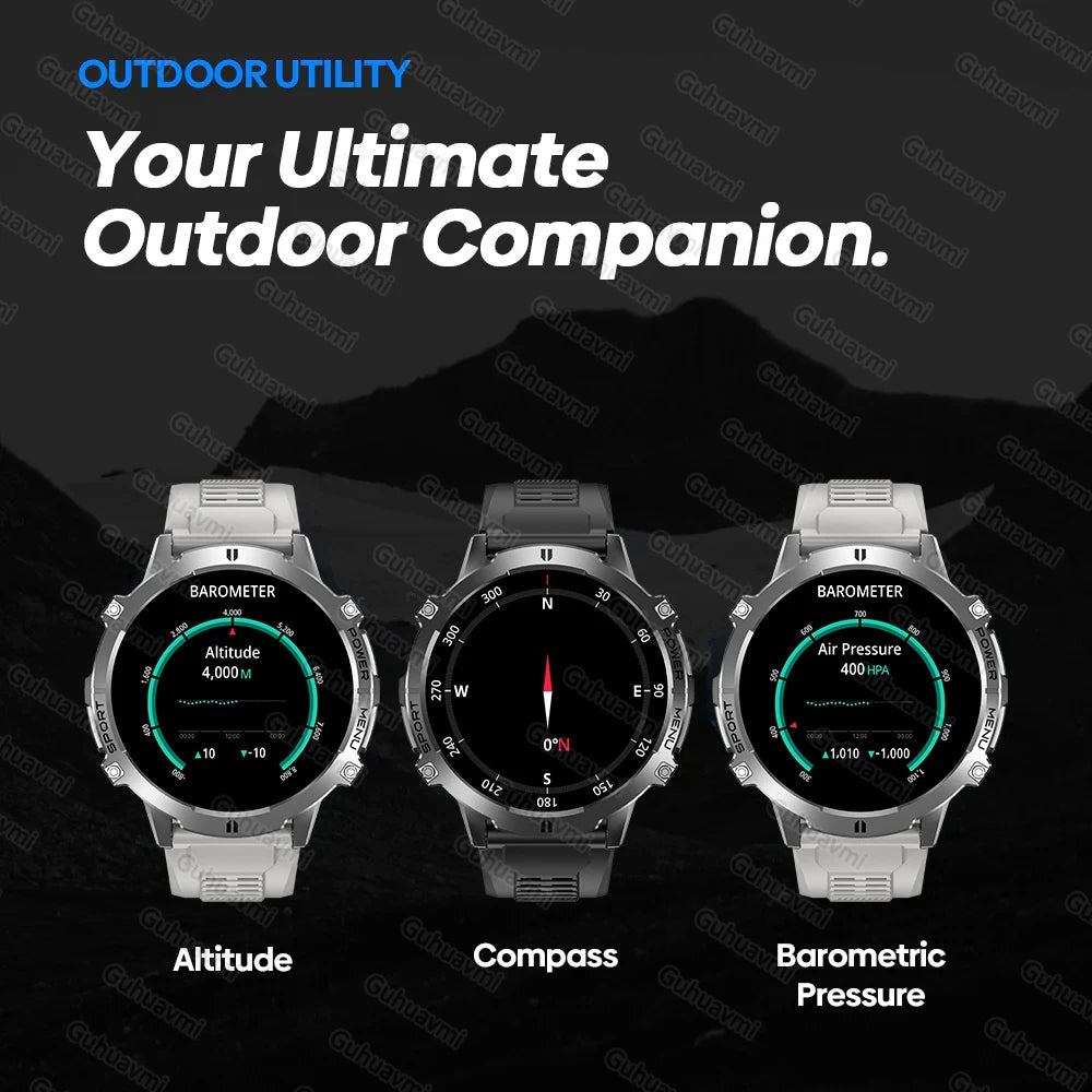 2025 Original TANK T3 Ultra GPS Smart Watch Men 10ATM Waterproof Smartwatch HD AMOLED 1000mAh Fitness T-Rex 3 Electronic Watches