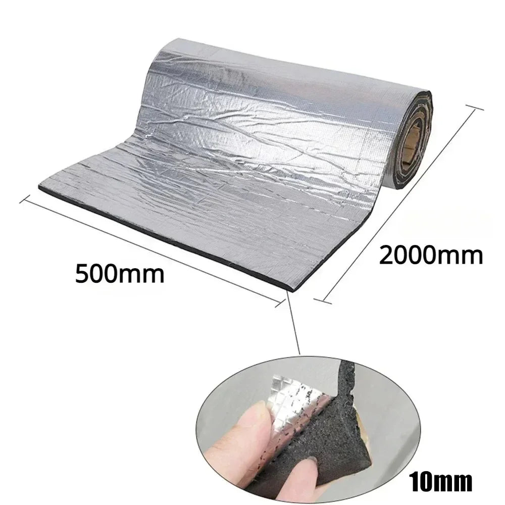 2000*500/250*400mm 5/10mm Car Sound Mat Proofing Deadener Heat Noise Insulation Deadening Mat Hood Closed Cell Foam Accessories