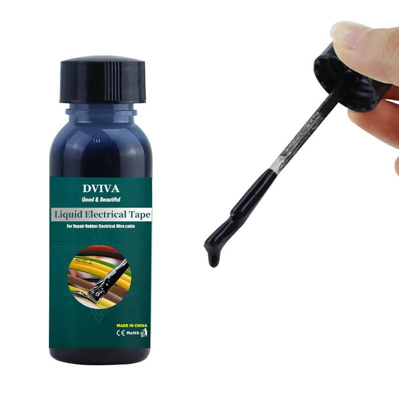 Liquid Electrical Tape Waterproof Insulation Paste Sealant Wire Cable Coat Fix Line Glue Repair Glue Insulation Glue 15~300ml
