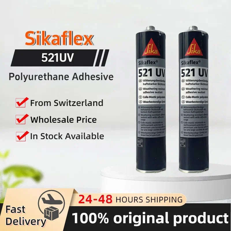 Original Sika Sikaflex 521 UV Resistant Polymer Sealant Waterproof Low Modulus STP Adhesive Sealant 300ML/600ML