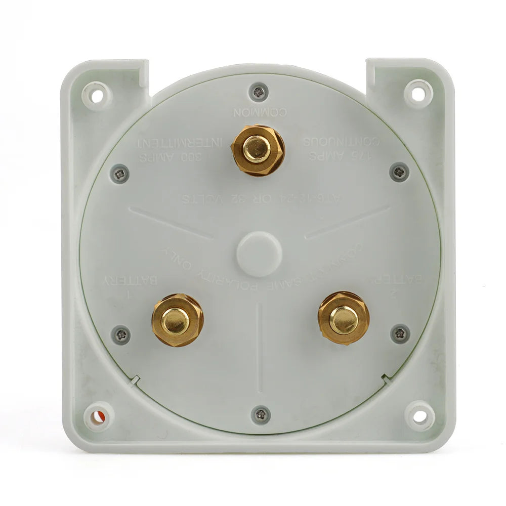 1 Off 2 Both White Distribution Marine Boat Battery Switch Marine Dual Battery Selector Switch For Camper Boat RV Motor Turck