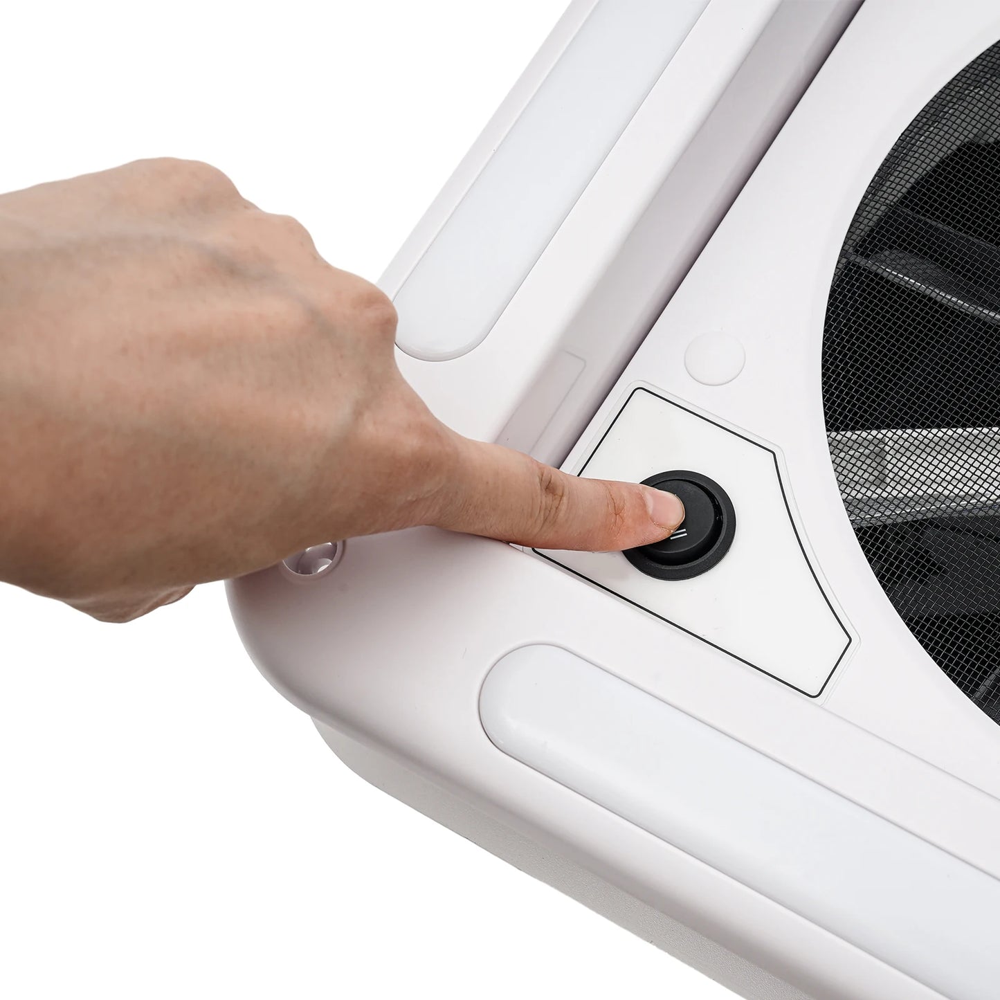 12V Caravan Ventilation Skylight RV Fan Vent Camper Exhaust Fan Shower Roof 280x280mm with LED Light