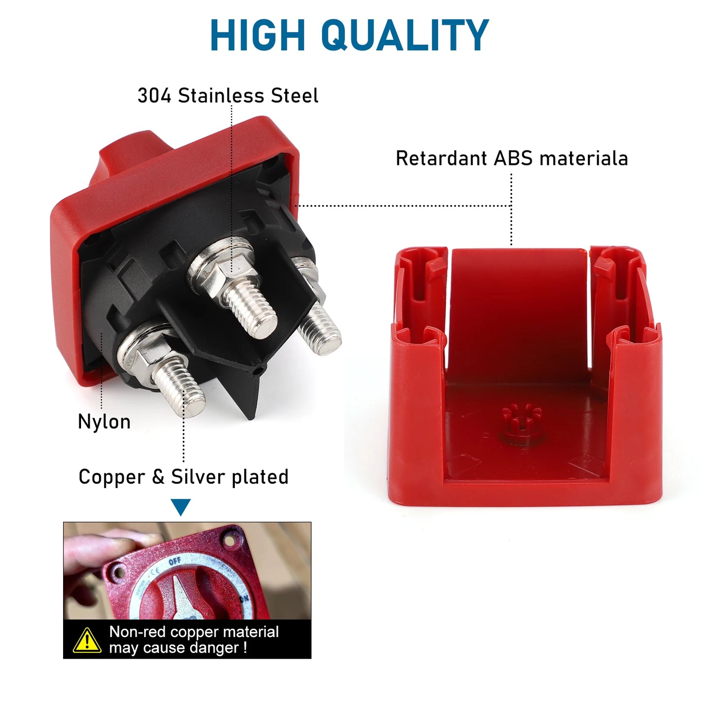 2 3 4 Position Battery Mass Switch Cut Single Dual  M-Series Marine Boat 12-48V 100-300A Heavy Duty Isolator Disconnect Rotary