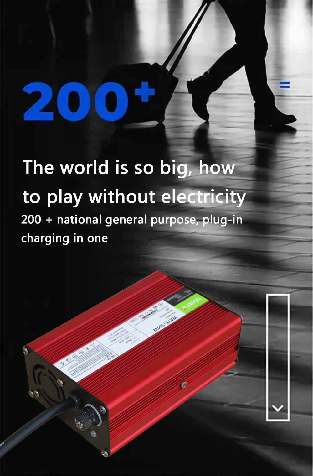 54.6V 5A Charger 48V Li-ion Battery Smart Charger used for 13S 48V Li-ion Battery High Power With Fan Aluminum Case