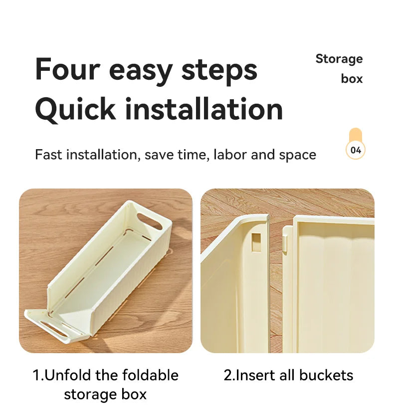 WORTHBUY Cabinet Folding Storage Rack Wall Mounted Punch Free Cling Film Racks Sink Sponge Holder Kitchen Organizer And Storage