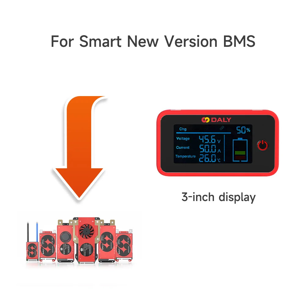 Daly Smart BMS Accessory WIFI Bluetooth USB To UART RS485 Cables Module NTC Battery SOC Capacity Indicator LCD Screen Board