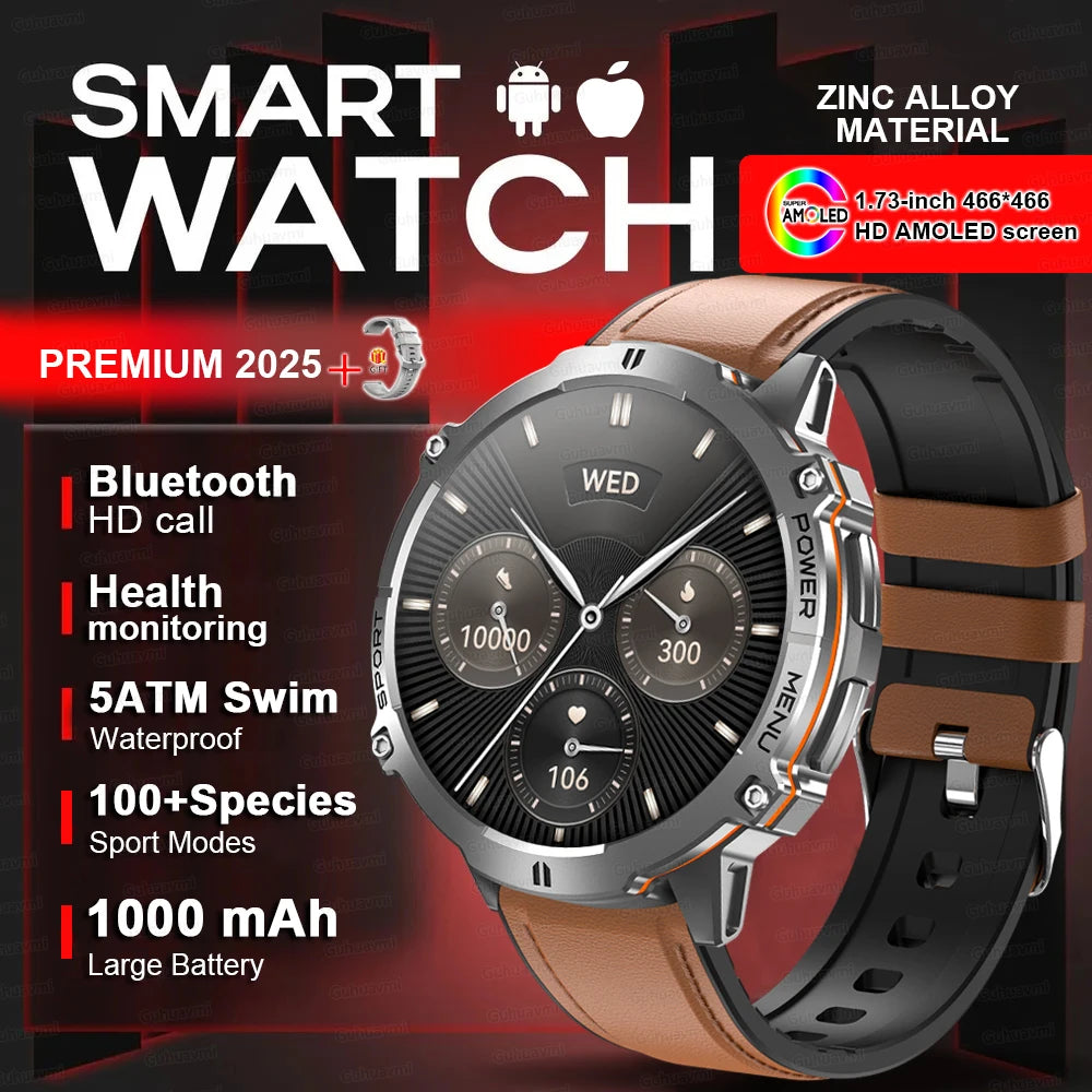 2025 Original TANK T3 Ultra GPS Smart Watch Men 10ATM Waterproof Smartwatch HD AMOLED 1000mAh Fitness T-Rex 3 Electronic Watches