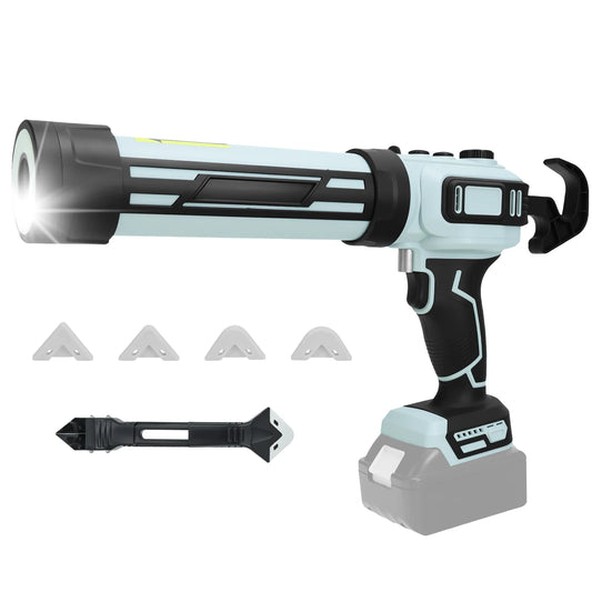 Brushless Electric Caulking Gun Stepless Speed Control Cordless Silicone Gun with LED Light for Makita 18V Battery (No Battery)
