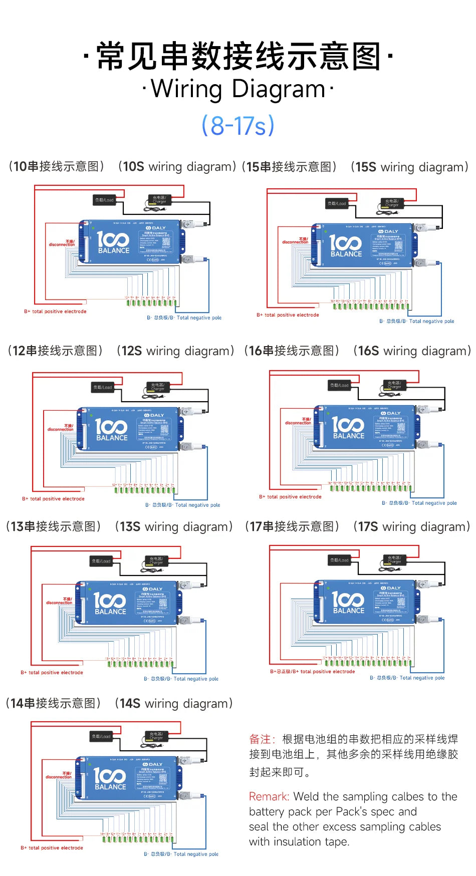 Daly bms Smart BMS 4S lifepo4 bluetooth Wifi bms 8S 24S 40A 60A 80A 1A active balance bms 16s 48v lifepo4 bms Lifepo4 100A