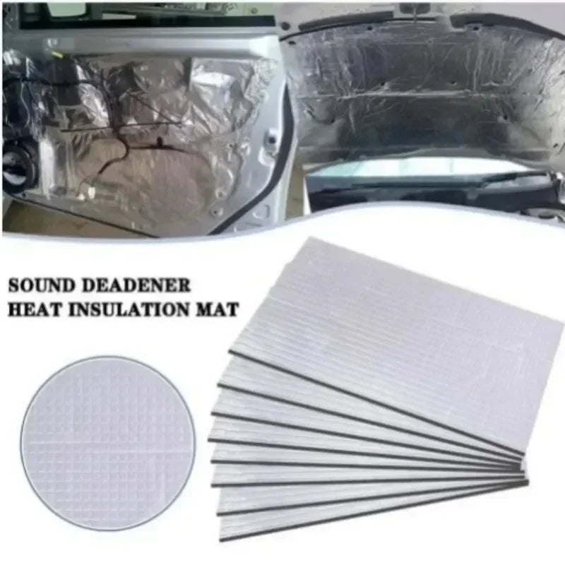 2000*500/250*400mm 5/10mm Car Sound Mat Proofing Deadener Heat Noise Insulation Deadening Mat Hood Closed Cell Foam Accessories