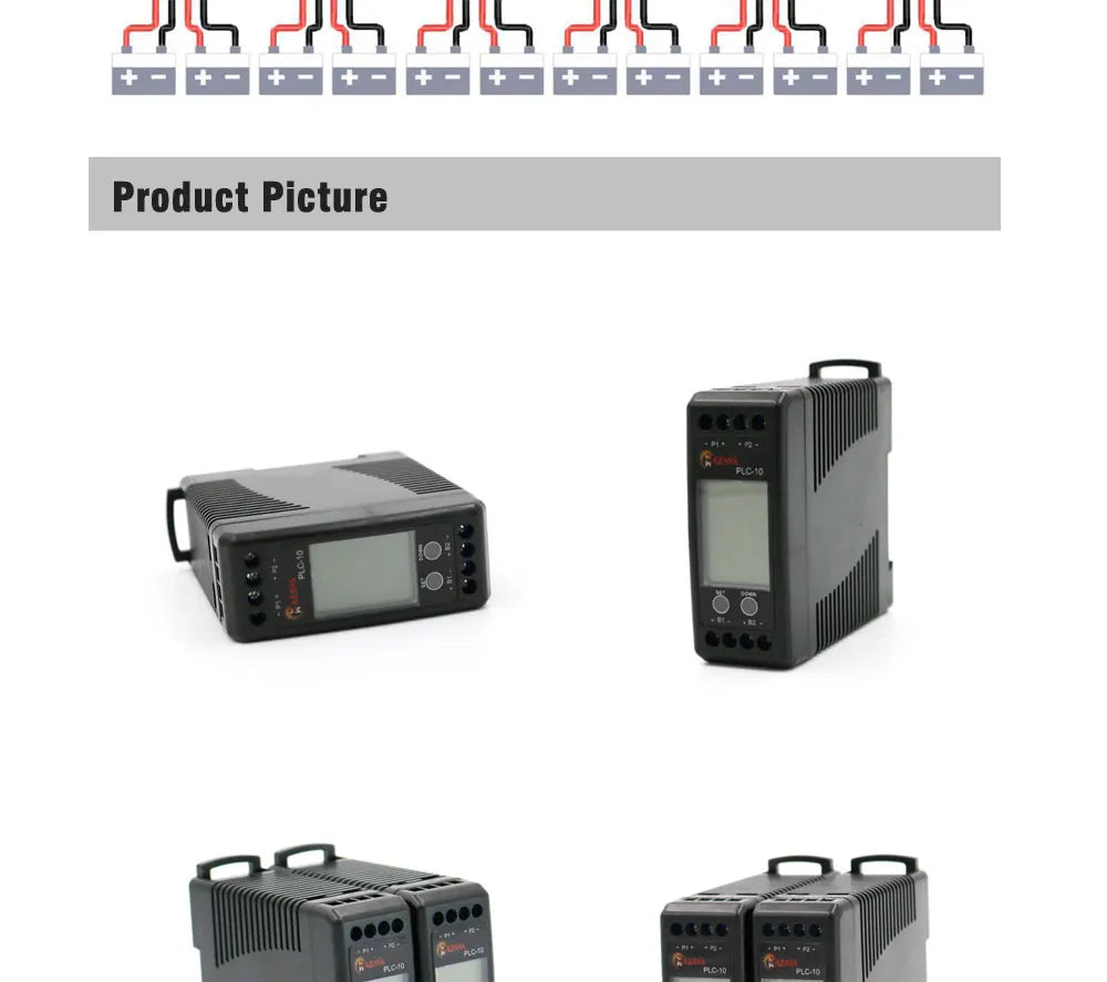 MAZAVA  PLC-10 HX02 Battery Balancer  2S 4S 12V 24V 36V 48V 96A ctive LCD Lead Acid Li li-ion LiFePO4 Battery Equalizer Monitor