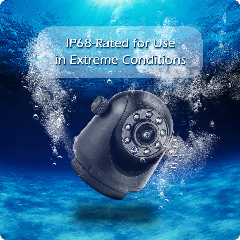 GreenYi 5G WiFi Magnetic Hitch Wireless Rear View Camera Night Vision Rechargeable for Trailer RV Truck for iPhone Android