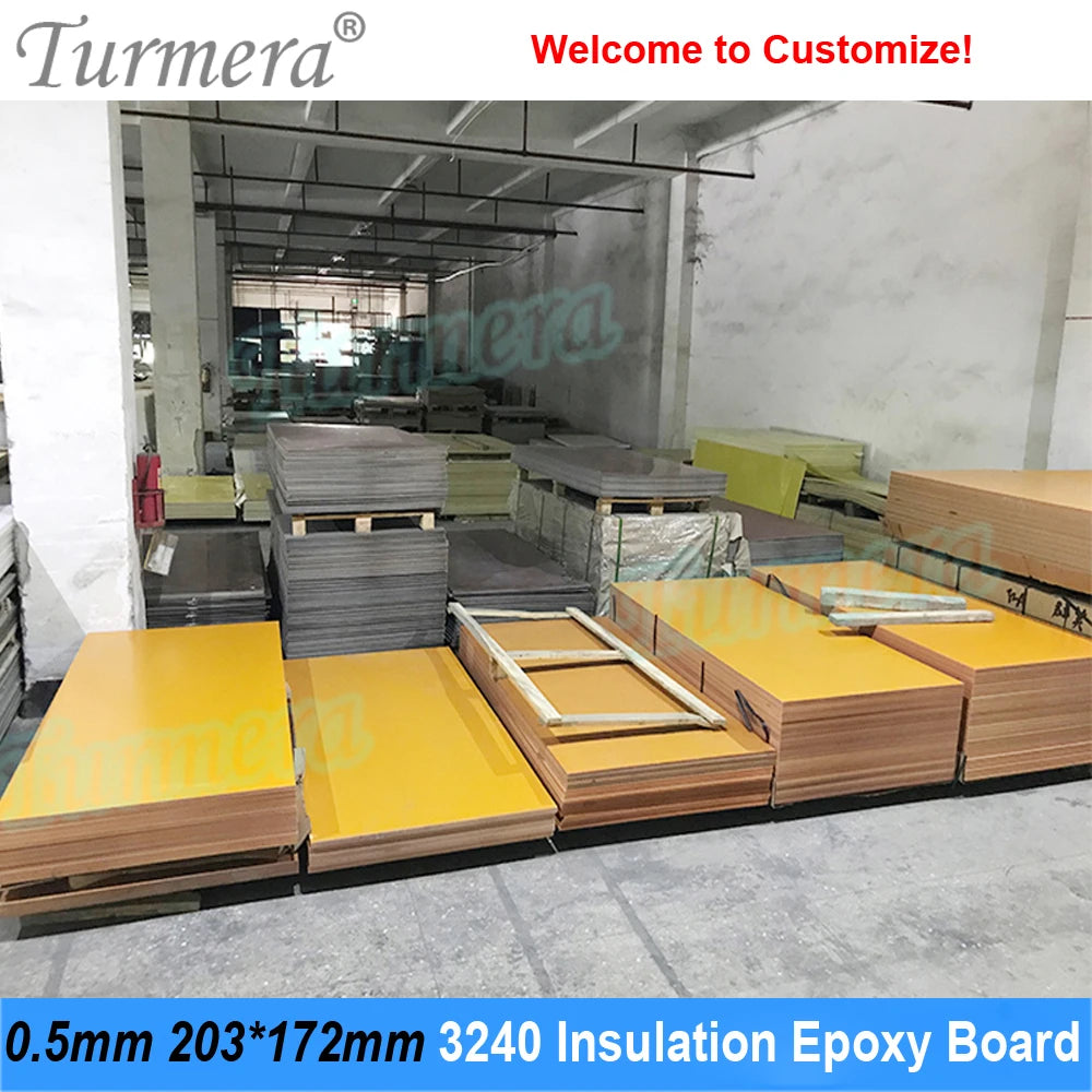 Turmera 3240 Insulation Epoxy Plate 0.5mm Thickness 203*172mm for 3.2V 280Ah 320Ah 310Ah 90Ah 12.8V Lifepo4 Battery Pack Diy Use