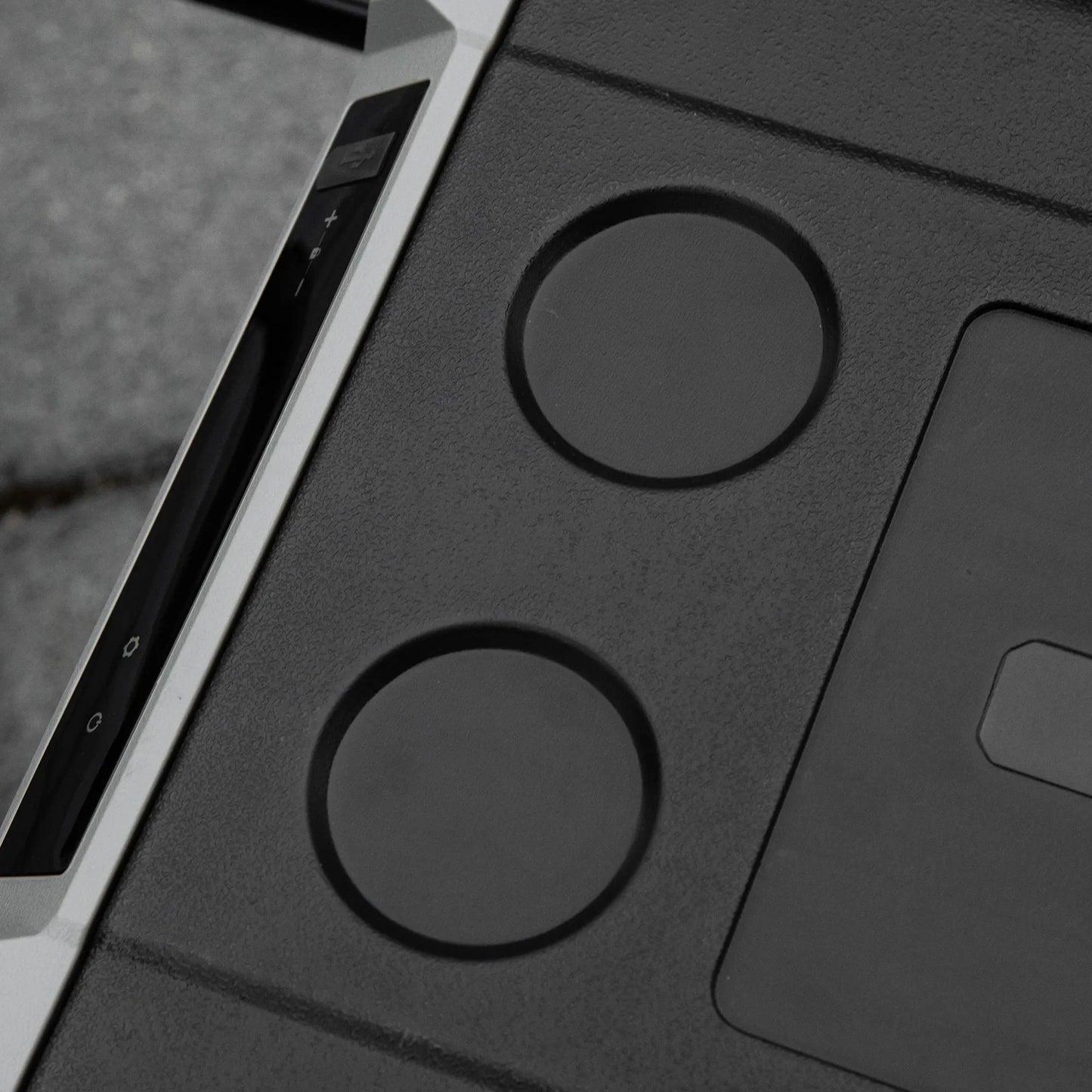 Car refrigerator 40L with LED lighting, compressor car refrigerator with transportation rollers, 12/24V DC and 110-240V AC