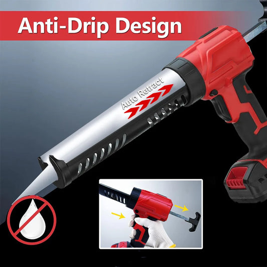 4 Gear Speed Electric Caulking Gun for Makita 18V Battery Cement Glass Adhesive Glue Seal Sealant Tool Silicone Gun (No Battery)