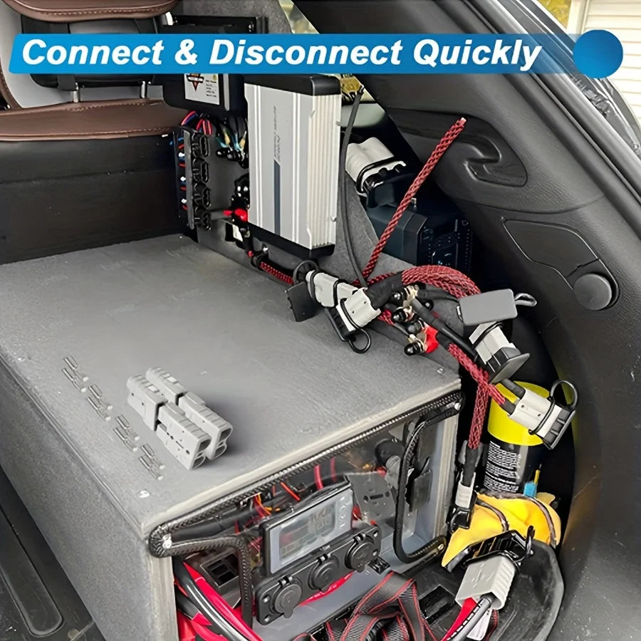 2/6/10Pcs 50A 120A 175A 350A Battery Charging Connector 600V High Current Fast Power Plug for Electric Car Batteries, Solar Cables