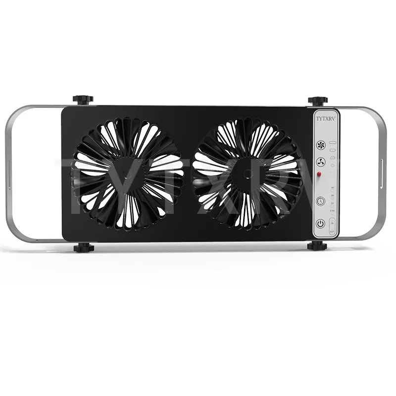 TYTXRV RV Camper Accessories 12V White/Black Waterproof Ventilation Cooling Fan