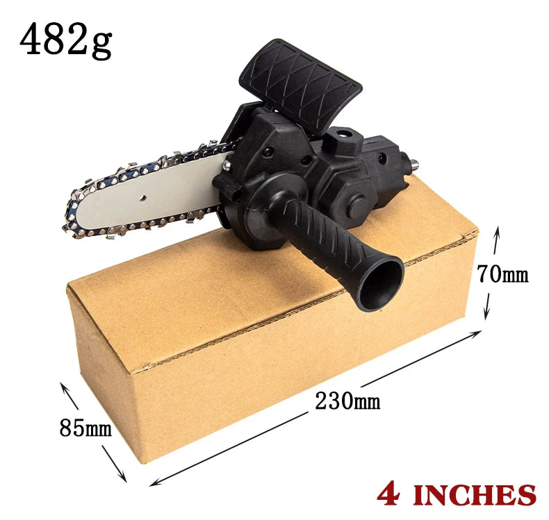 4/6-inch household mini electric drill to electric saw converter logging saw garden saw electric chain saw conversion head tool