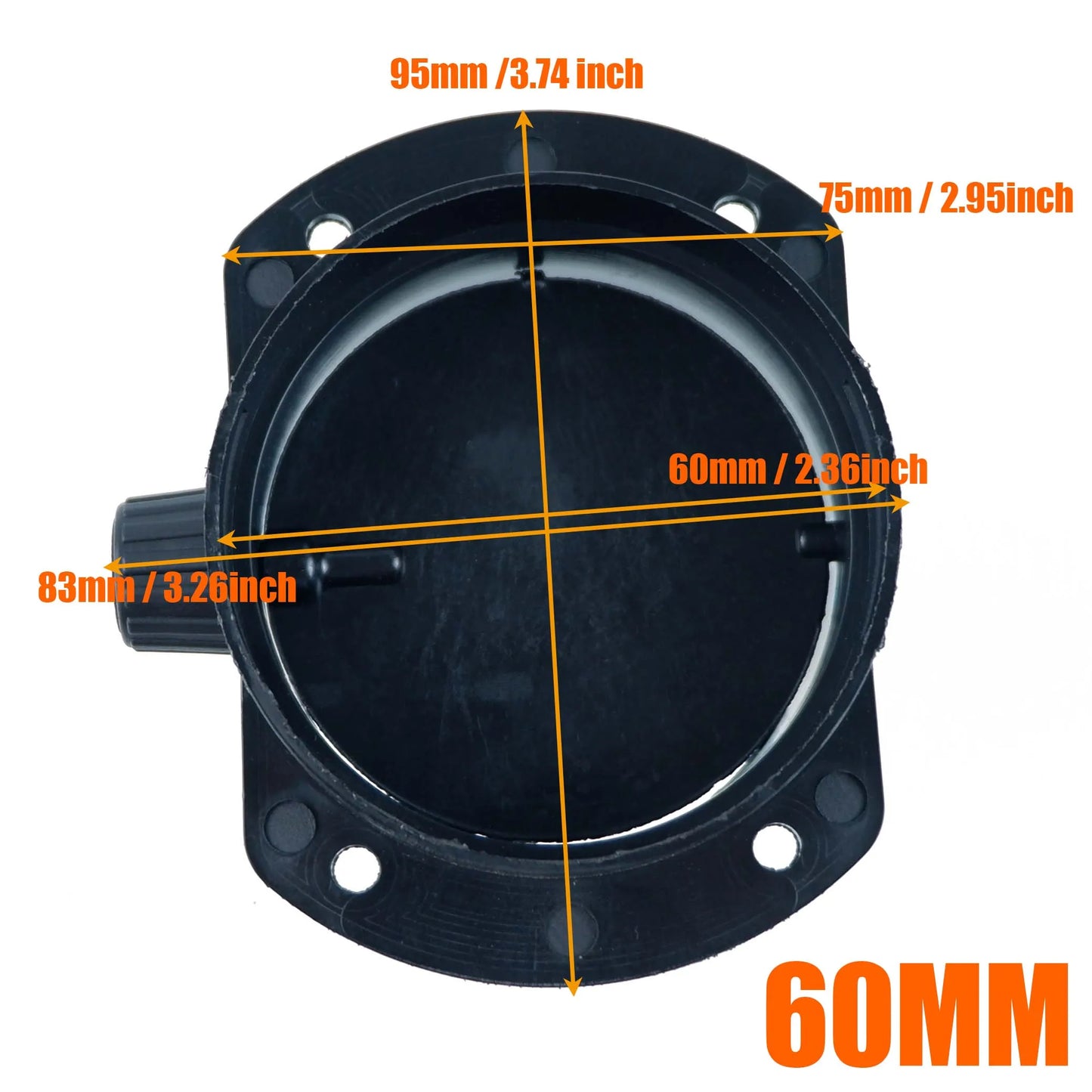 60mm 75mm Valve Flap Adjustable Air Diesel Heater Vent Ducting Branch Splitter Exhaust Pipe Outlet Joiner Connector For Car