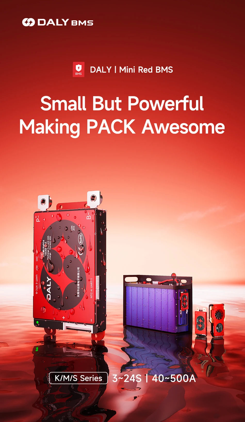 Daly Smart BMS LiFePo4 4S 12V BMS 8S 24S 72V 48V 16S 100A 150A 200A 250A 300A 3.7V Li-Ion BMS 7S 13S 14S 3.2V BMS