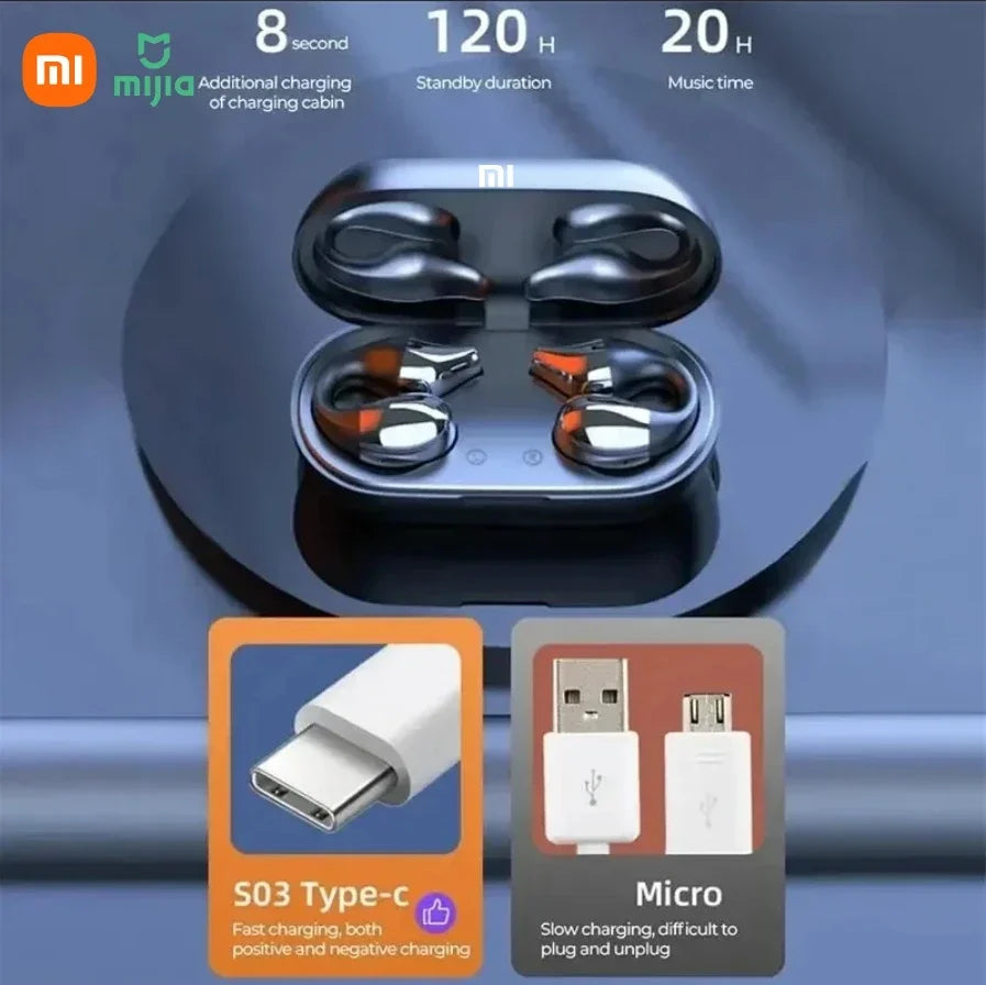 Xiaomi S03 Bluetooth Earphones Bone Conduction Wireless Headphones with Screen High Power Electronic Waterpoor Sports Earphones