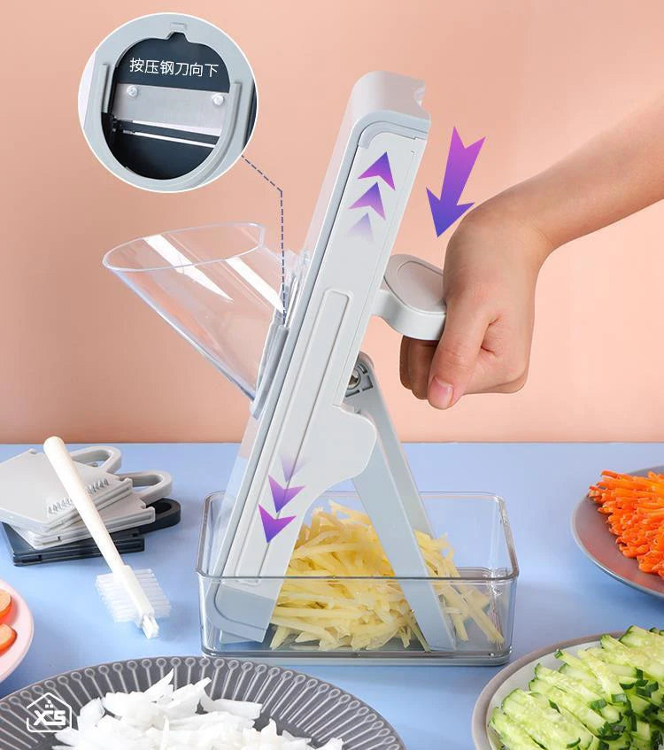 Multifunction Vegetable Cutter Meat Potato Slicer Shredding Carrot Grater Kitchen Accessories Steel Blade Kitchen Tool