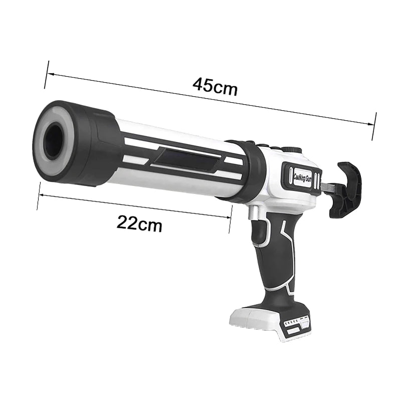 Brushless Caulking Gun 10oz/300ml Cordless Electric Silicone Gun Stepless Speed Control for Makita 18V Battery (No Battery)