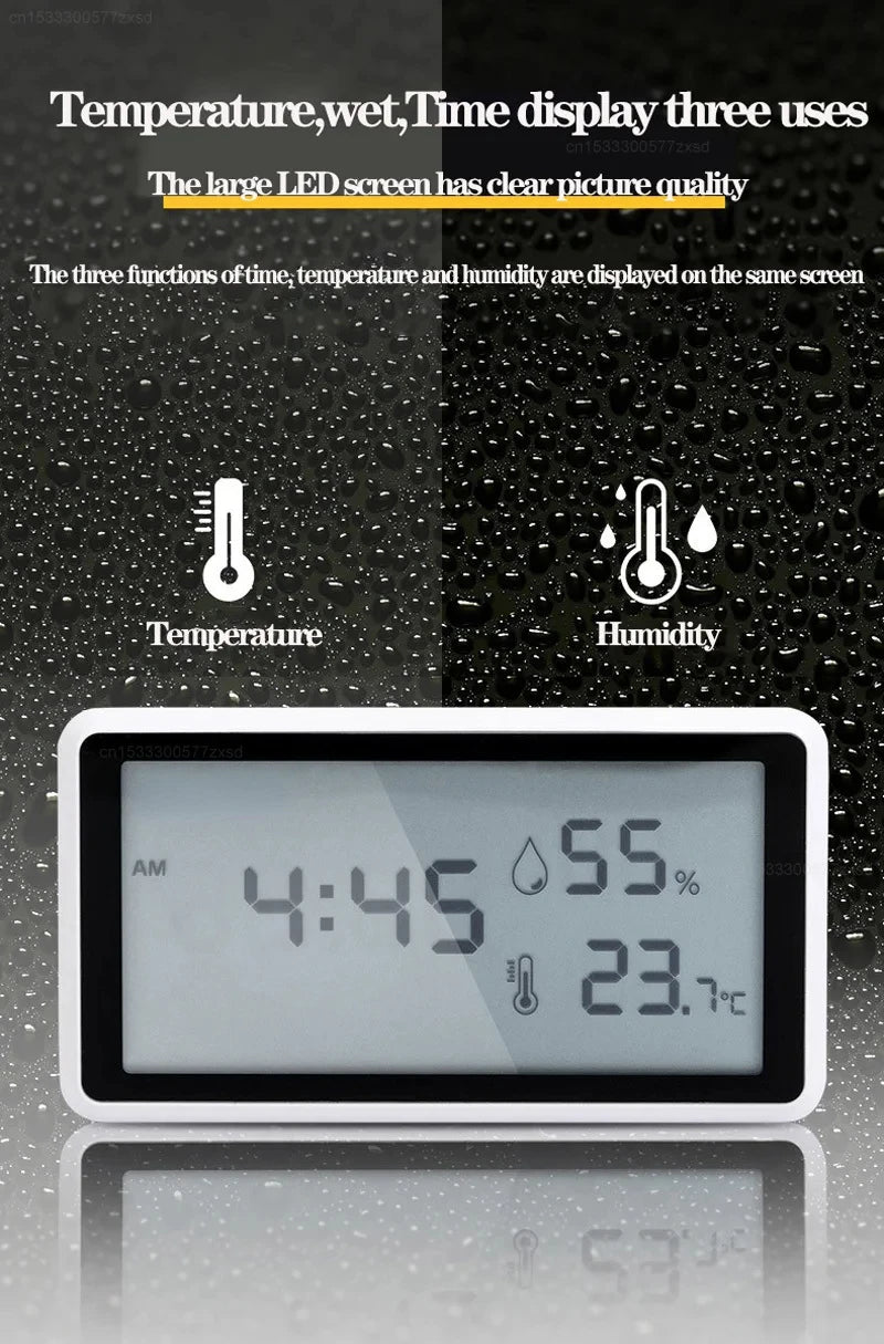 Xiaomi Electronic Thermometer Hygrometer Weather Station for Home Indoor High Precision with Table Clock Temperature Controller