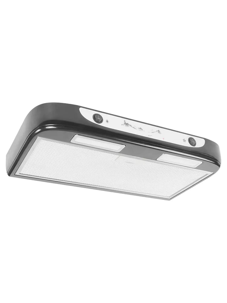 RV Extractor Hood with 2 LED Lights and 3 Turbine Fans 12V Removable Kitchen Range Hood for Motorhome Camper Yacht Caravan