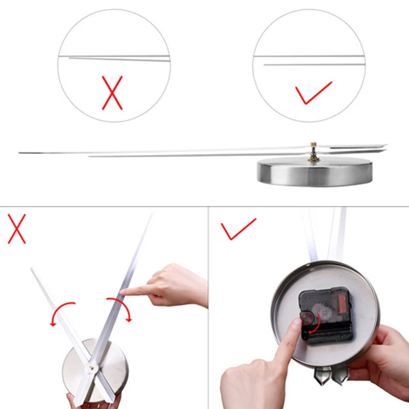 2025 Modern Design Large Wall Clock 3D DIY Quartz Clocks Fashion Watches Acrylic Mirror Stickers Living Room Home Decor Horloge