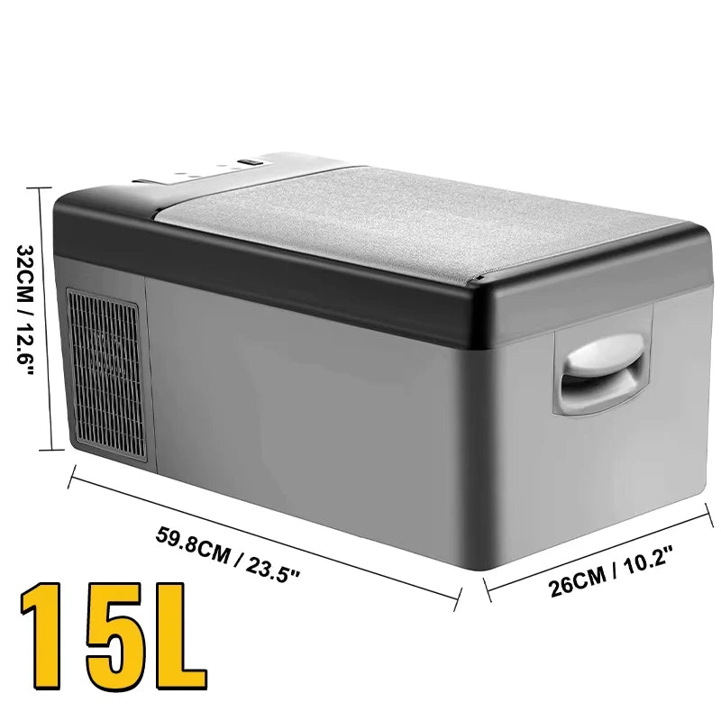Sihao Car Refrigerator 15L-50L Mini Fridge Freezer Portable Compressor Cooler 12/24V DC 110-240V Ice Box Driving Camping Picnic