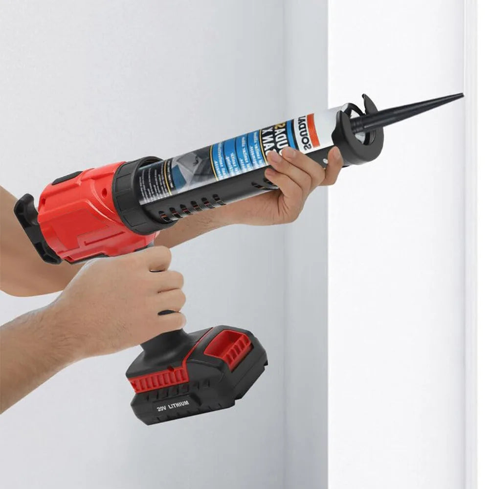 4 Gear Speed Electric Caulking Gun for Makita 18V Battery Cement Glass Adhesive Glue Seal Sealant Tool Silicone Gun (No Battery)