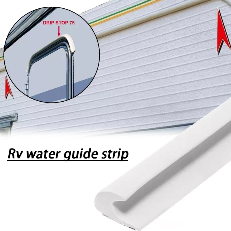 Camper Van Gutter Rain Guard Drip Stop 1 /2/3/5/10M For FIAMMA DRIPSTOP Caravan Motorhome Parts Rv Camper Accessories