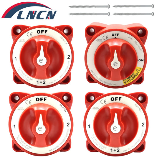 Blue Sea Systems - 32V 350 Amp E-Series Waterproof Ignition Protected Marine Boat Dual Battery Isolator Switches