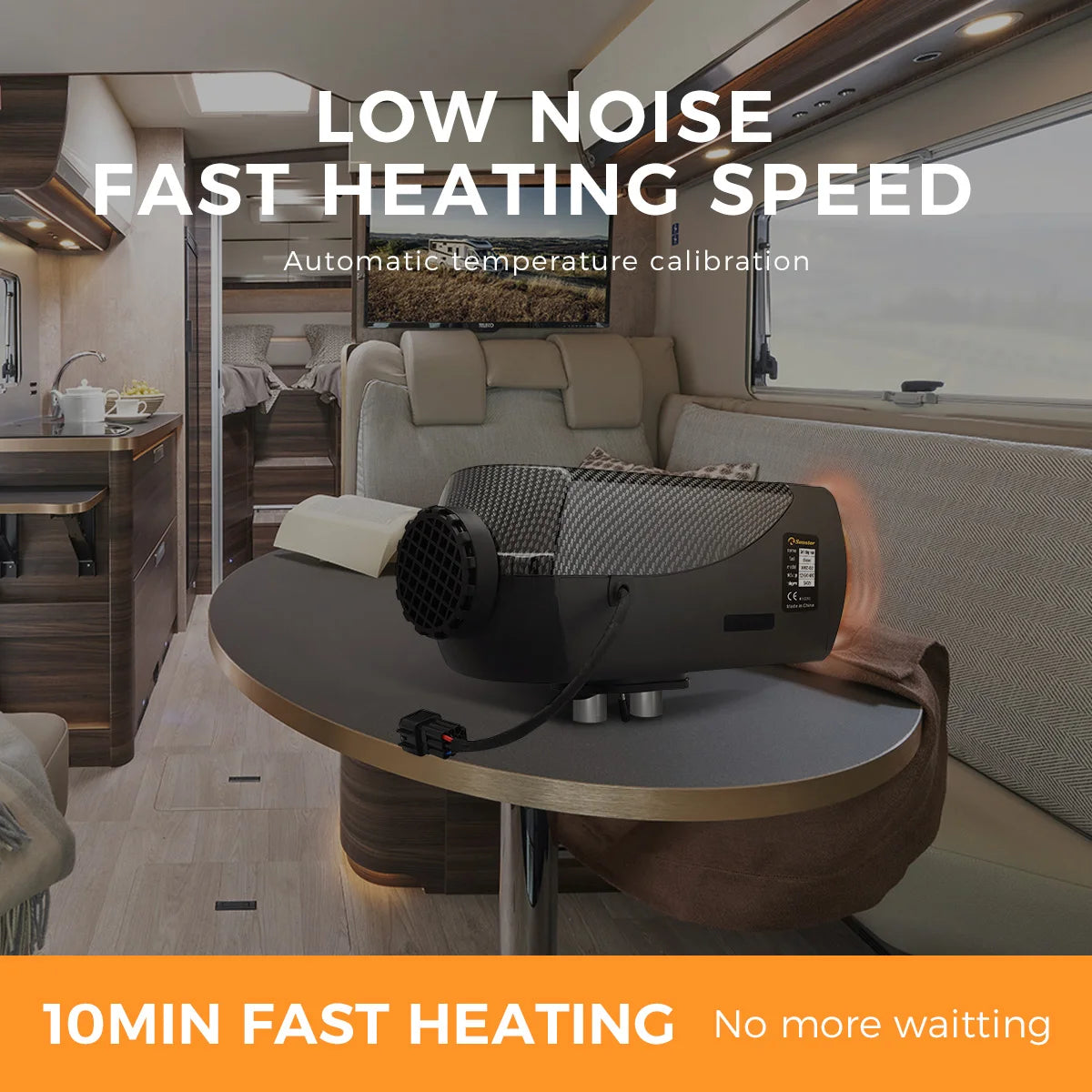 Sunster 8KW Air Diesel Heater 12V Diesel Parking Heater LCD Switch Diesel Heater Muffler for RV Motorhome Trailer Trucks Boats