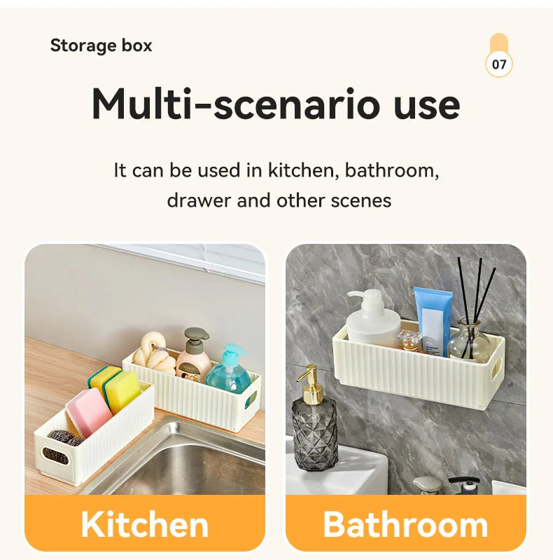 WORTHBUY Cabinet Folding Storage Rack Wall Mounted Punch Free Cling Film Racks Sink Sponge Holder Kitchen Organizer And Storage