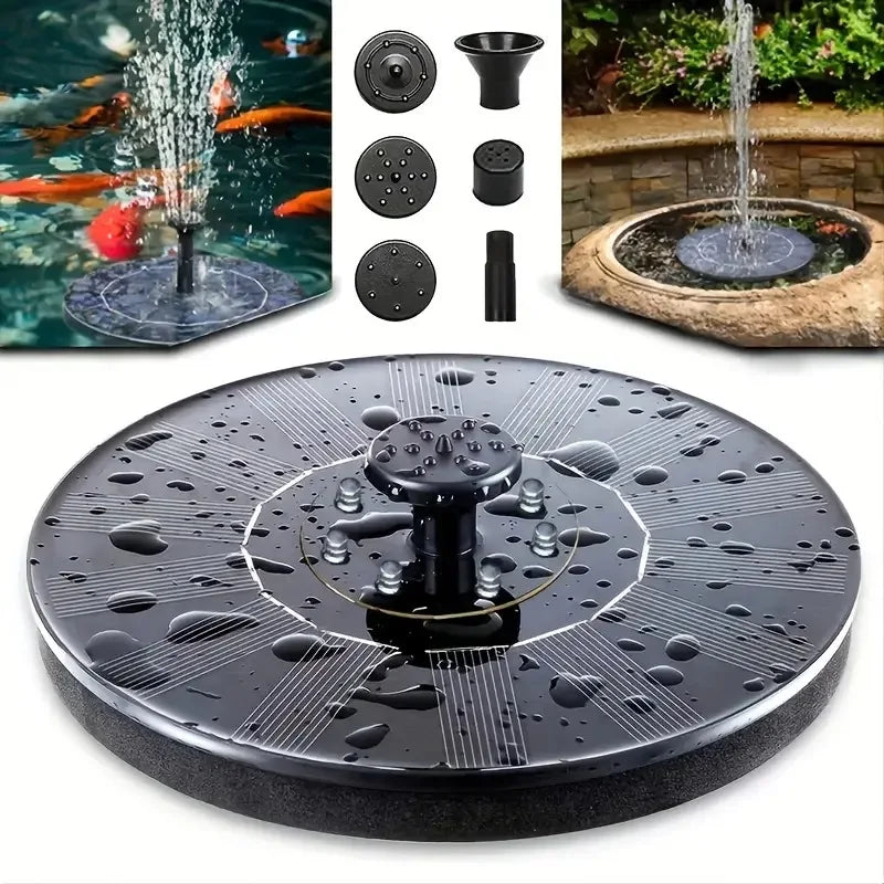 Solar Bird Bath Fountain Pump Free Standing Floating Solar Powered Water Fountain Pump for Bird Bath Garden Pond Pool Outdoor