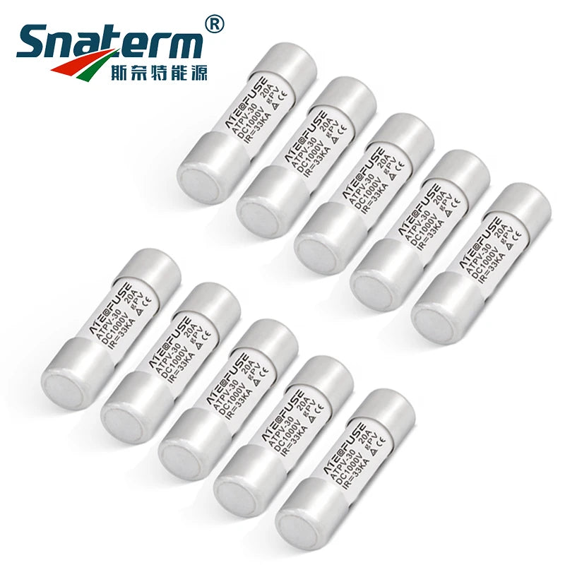 1000VDC 10A 15A 20A 30A DC Solar fuse Connector fusible holder with Inline Fuse for Solar Panel Systems TUV approved