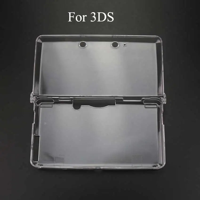 YuXi In Bulk Clear Plastic Crystal Case Protective Case Cover Hard Shell Skin For NDSL NDSi New 3DS XL For GBA SP Game Console