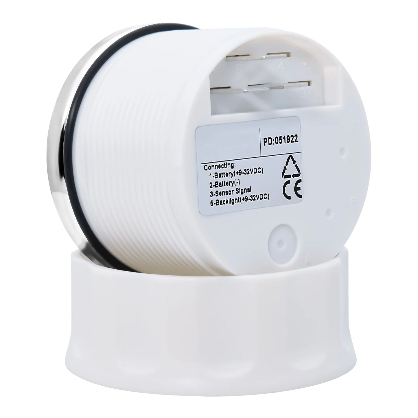 2"52mm Car Digital Gauge A5 Fuel Float Sensor 0~190ohm With Indicator Water Level Tank Meter Red Backlight for Yacht Marine Boat